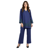 Graceful Silk Co-Ord with Embroidery